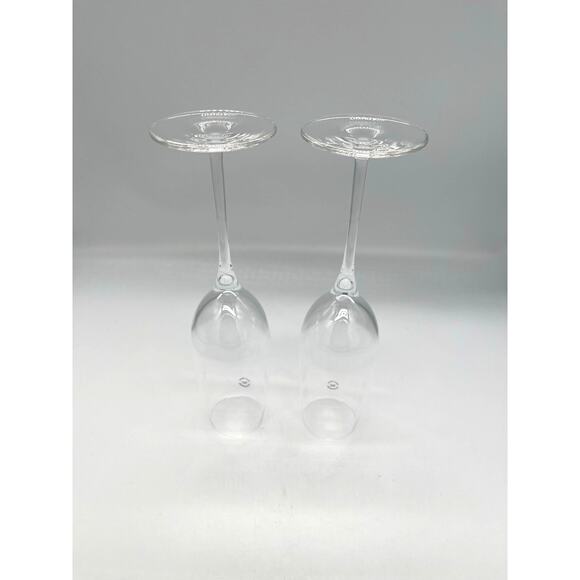 Tiffany & Co Set of 2 Crystal Champagne Flutes Signed Made in Italy 9.5" - Picture 4 of 9